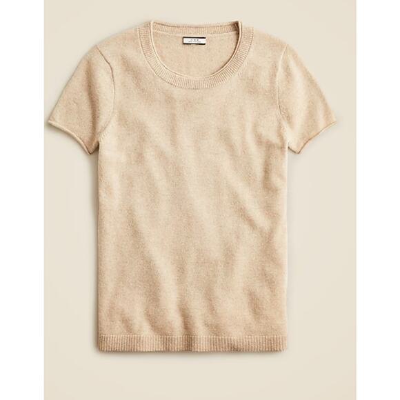 J. CREW NWT Cashmere Relaxed T-shirt Sz XXL Heather Stone Classic Old Money $158 - Picture 8 of 8